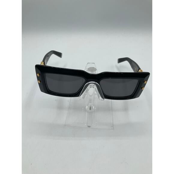 Pre-Owned Balmain Unisex Imperial Sunglasses, Black/Gold - Picture 1 of 9